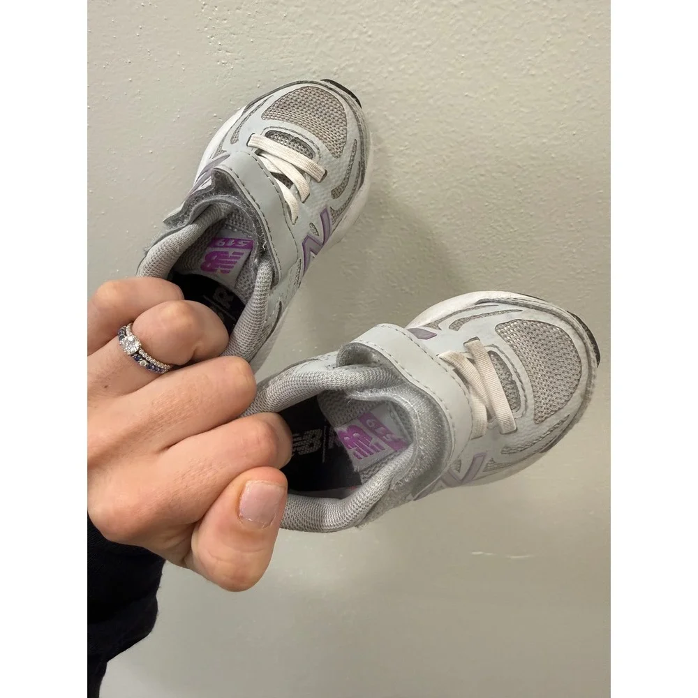New Balance 519v2 Toddler Shoes Grey Purple Running Sneakers IT519PV Size 5